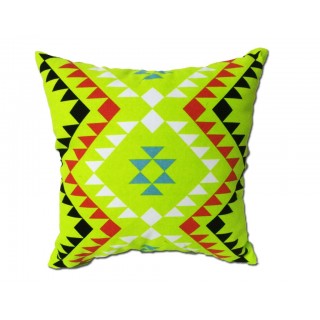 Coussin motif tribal vert 45*45 - TRIBE