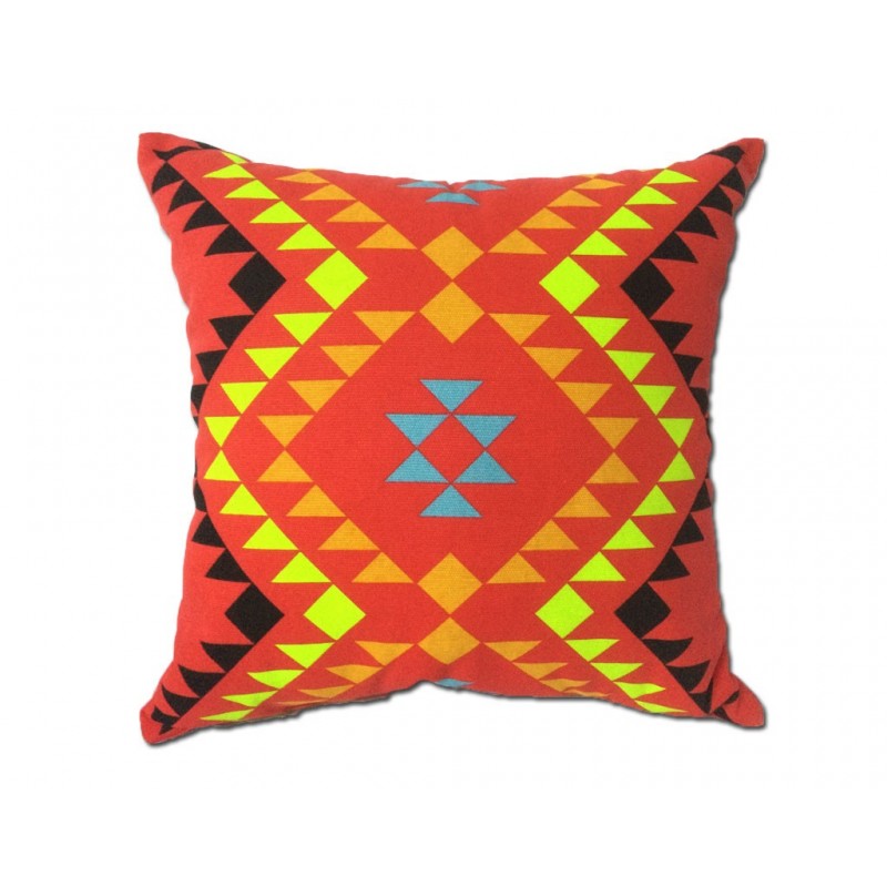 Coussin TRIBE motif tribal rouge 45*45