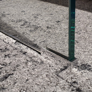 2 tables d'appoint gigognes L45 cm en verre trempé - ICE