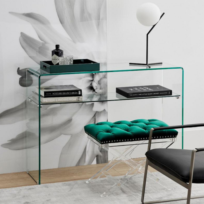 Console en verre 100 cm - ICE