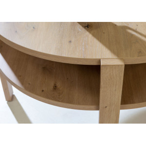 Table d'appoint 45,5 cm x 74,4 cm décor bois chêne artisan - ROZALY