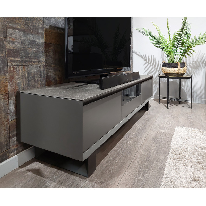 Meuble TV gris anthracite - CERAMIK