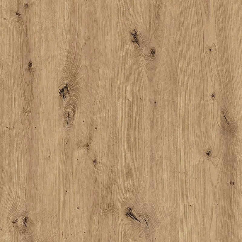 Table de repas L180 cm plateau chêne pieds luge métal noir - CORSE 02