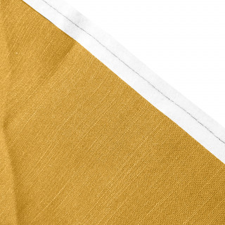 Housse cache sommier tapissier 160x200 cm en tissu jaune moutarde  - NIVU 9366