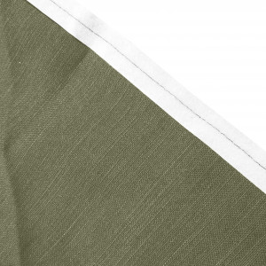 Housse cache sommier tapissier 140x200 cm en tissu vert foncé - NIVU 9724