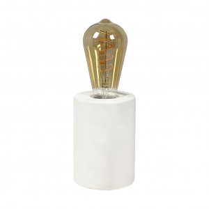 Lampe à poser en béton blanc H.12 cm - CALO 4969