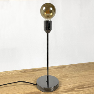 Lampe à poser en métal brossé chromé - DAIR 2307
