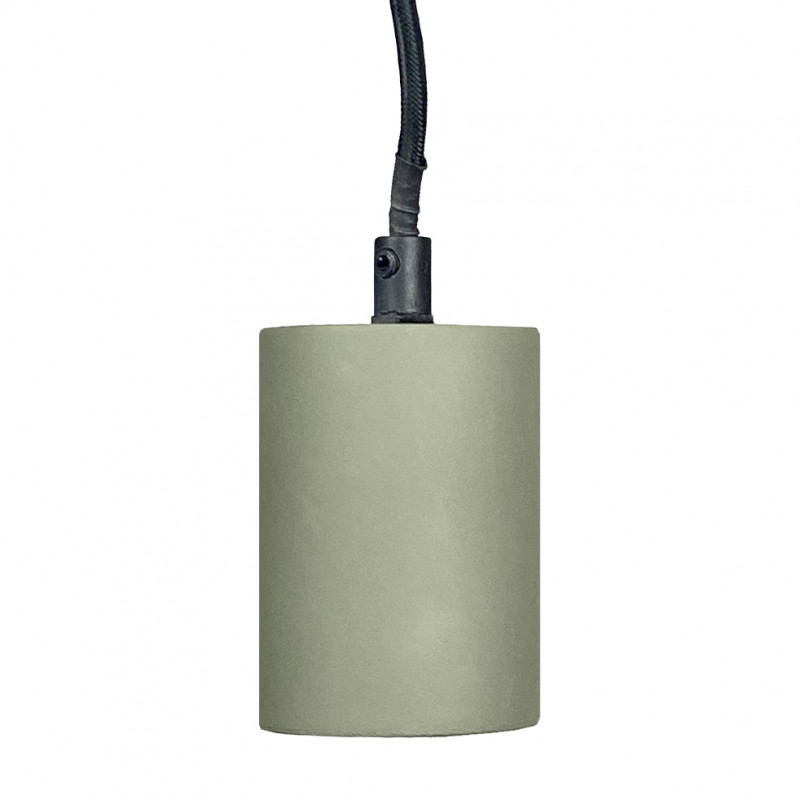 Suspension lumineuse ajustable en béton vert cèdre - CALO 5284