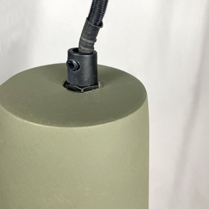 Suspension lumineuse ajustable en béton vert cèdre - CALO 5284