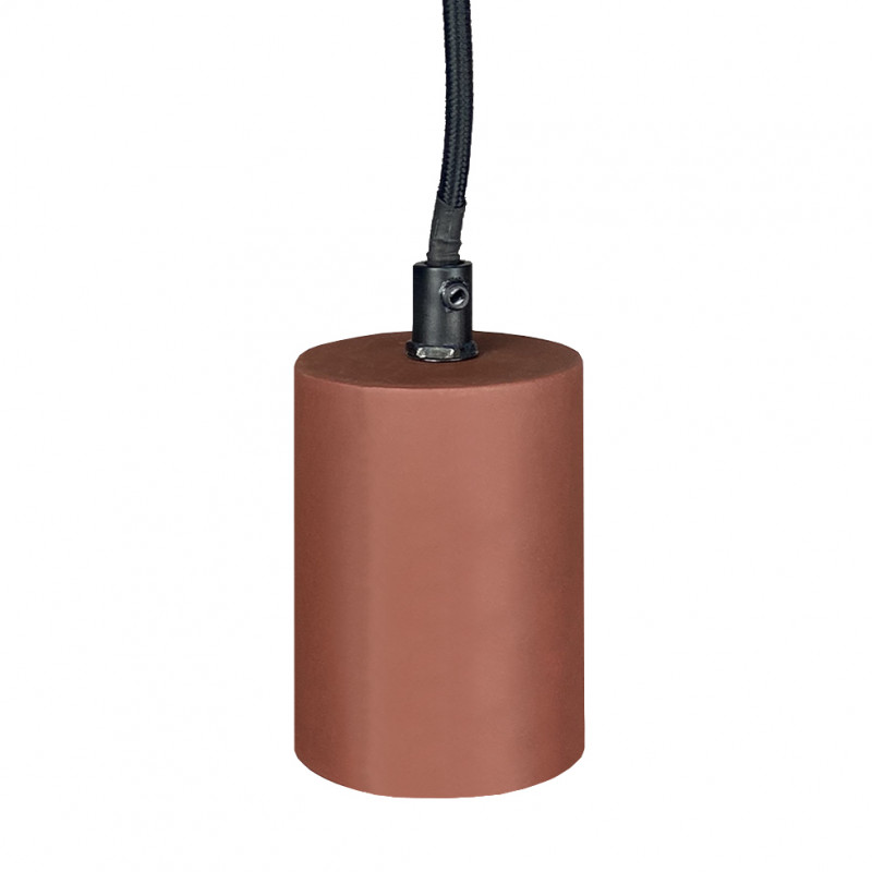 Suspension lumineuse ajustable en béton rouge - CALO 5164