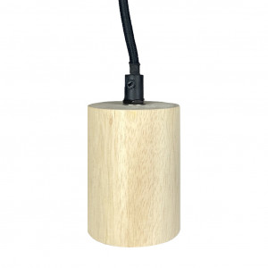 Suspension lumineuse ajustable en bois clair - CALO 5324