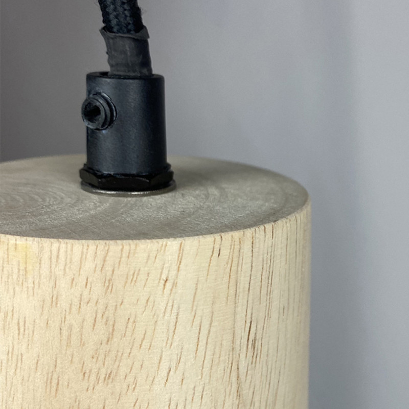 Suspension lumineuse ajustable en bois clair - CALO 5324