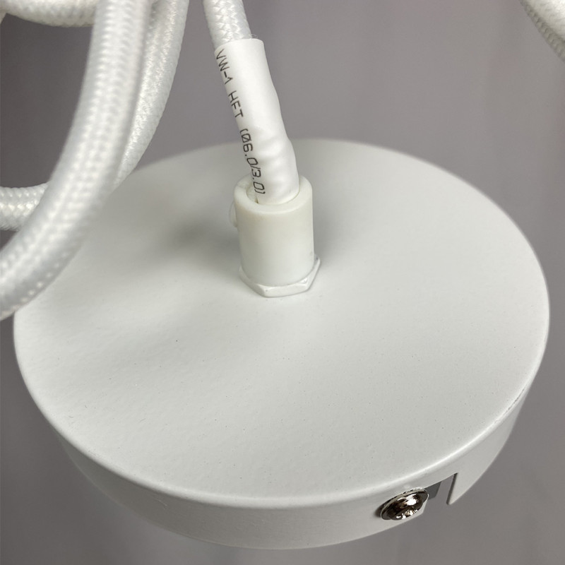 Suspension lumineuse ajustable en béton blanc - CALO 5225