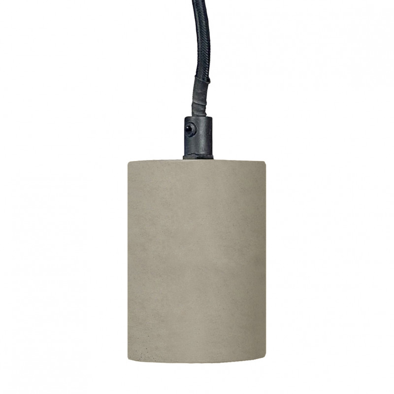 Suspension lumineuse ajustable en béton gris - CALO 5188
