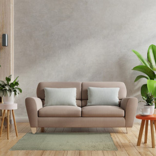 Tapis rectangulaire sherpa en polyester vert 100 x 133 cm - NUAGE 2288