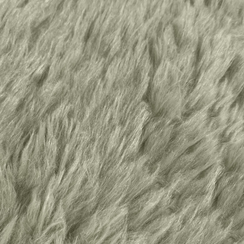 Tapis rectangulaire sherpa en polyester vert 100 x 133 cm - NUAGE 2288
