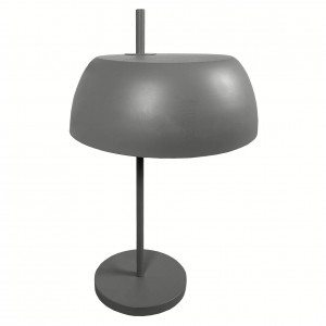 Lampe à poser avec abat-jour en métal gris H54 cm - POLY 5621