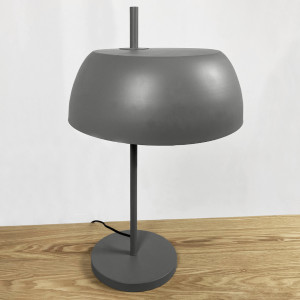 Lampe de bureau avec abat-jour en métal gris H54 cm - POLY 5621