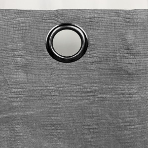 Rideau à œillets en lin gris 140 x 360 cm - OSIRIS 4176
