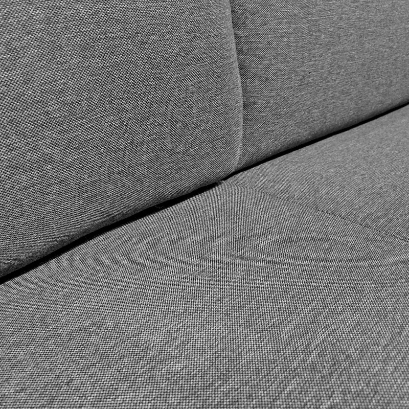 Canapé convertible 2 places L.200 cm en tissu gris clair chiné système rapido couchage 140x190 cm - VIGO