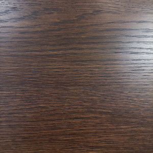Table basse ronde en bois  brun foncé diamètre 90 cm avec 3 pieds épais incliné design moderne - ZARA