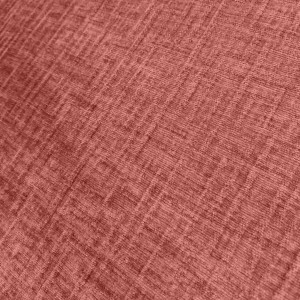 Fauteuil bas rond H. 40 cm en velours rose foncé avec dossier arrondi et enveloppant - MALLOW