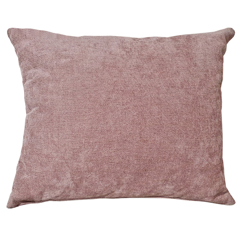 Set 6 coussins décoratifs pour lit tissu doux rose 3 tailles - LAYLA