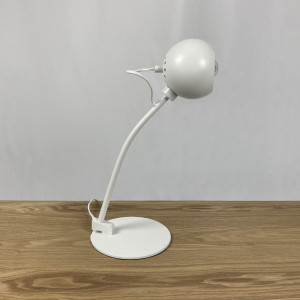 Lampe de bureau abat-jour rotatif en métal blanc H43cm - PIXAR 8365