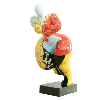 Statue femme sportive avec peinture ornements H52 cm - LADY QUEEN