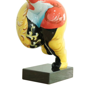 Statue femme sportive avec peinture ornements H52 cm - LADY QUEEN