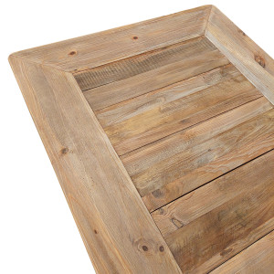 Table repas extensible 224 / 304 cm en bois de pin recyclé - CHALET