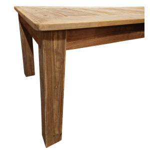Table repas extensible 224 / 304 cm en bois de pin recyclé - CHALET
