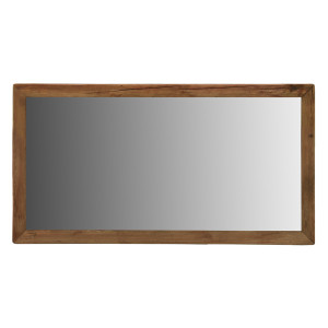 Miroir rectangulaire verticale ou horizontale en pin recyclé fixation  100 x 60 x 4 cm - Style montagnard - Collection Chalet