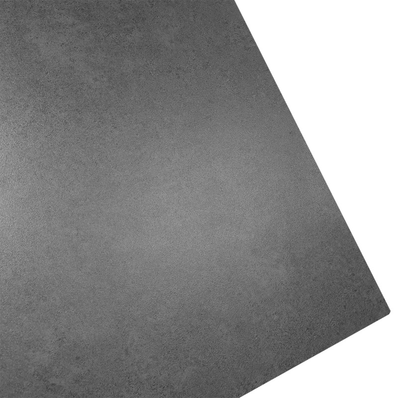 Table extensible 160 à 240 cm céramique gris pieds acier - DRAKKAR