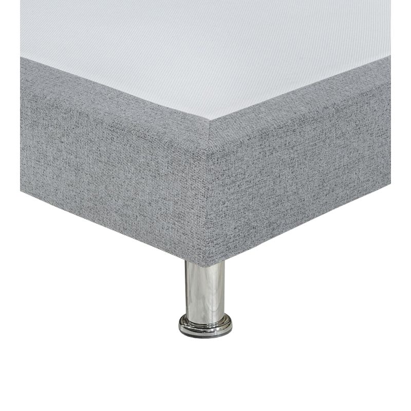 Sommier 90x190 bois massif revêtement coton et polyester - REMIMOS