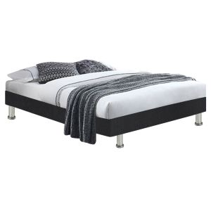 Lit tiroir blanc perle avec sommier et matelas 140x190