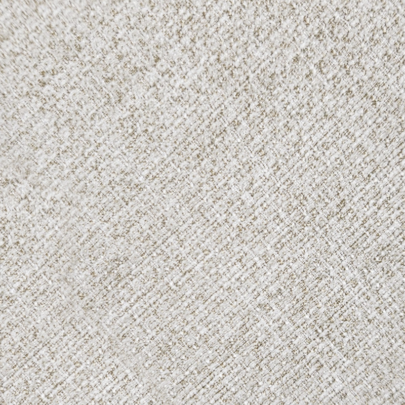 Lot de 2 chaises rotatives 180° tissu chiné et simili beige - DUFFY