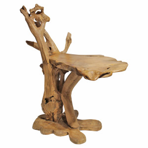 Bureau d'Appoint / Console H.133 cm en Bois de Teck - Style Naturel et Exotique - GROOT