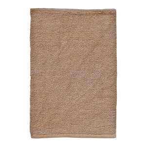 Tapis de Salle de Bain Rectangulaire 40 x 60 cm en Coton Beige - PEPPO