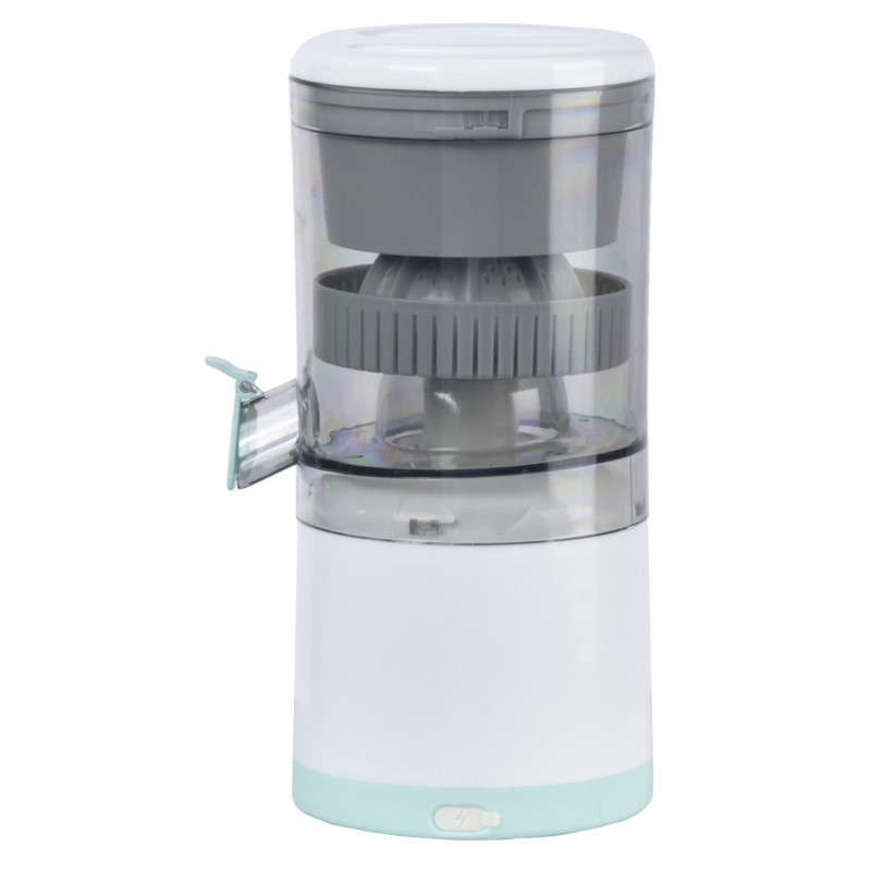 Presse Agrume Portable et Électrique en Plastique Blanc et Bleu avec Chargeur USB - LOUPIO