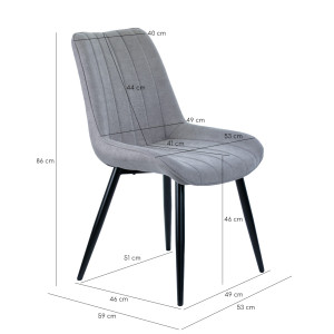 Chaise design en plastique incurvée