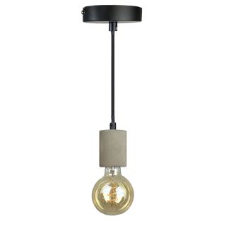 Lot de 3 suspensions lumineuses en béton gris - CALO 5188
