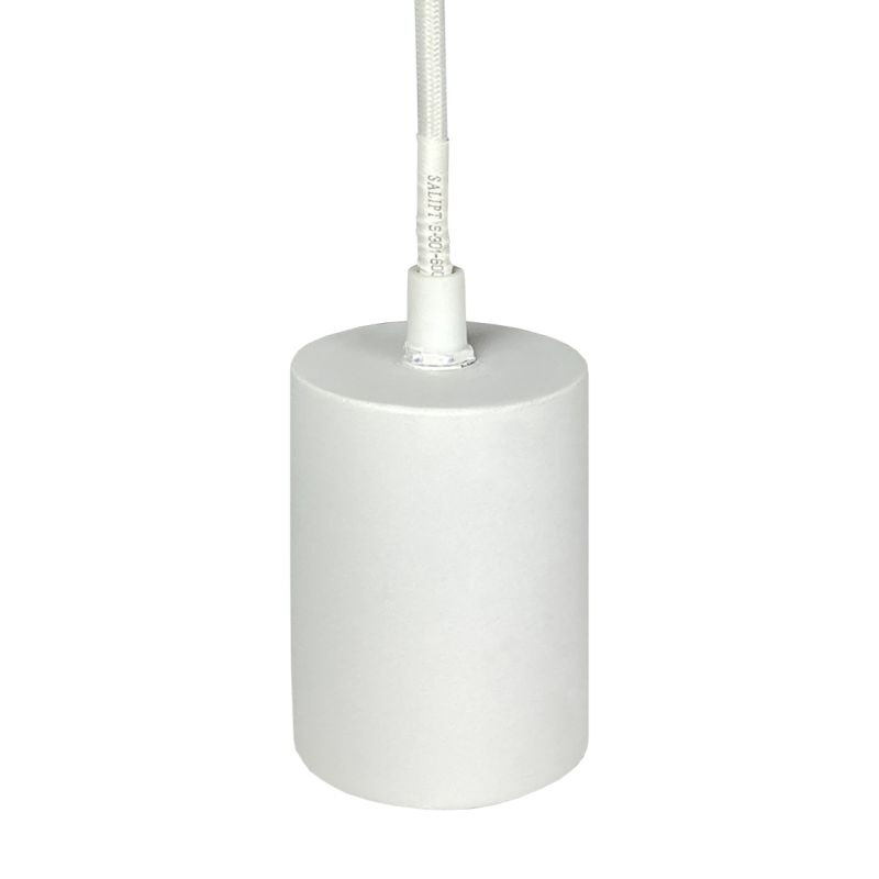 Lot de 3 suspensions lumineuses en béton blanc - CALO 5225