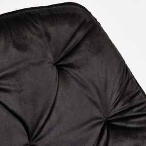 Chaise en Velours et Piètement en Métal Gris Anthracite - Ultra Confort Design Contemporain - STERN