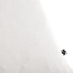 Lot de 2 Taies d'oreillers Carrées 60 x 60 cm en Double Gaze de Coton Blanc - Linge de Lit - PEPA 1
