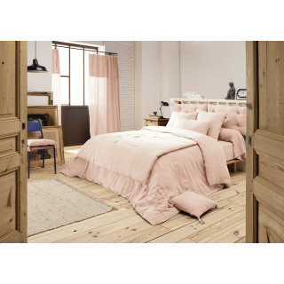 Housse de couette gaze de coton double 220 x 240 cm rose - PEPA 3
