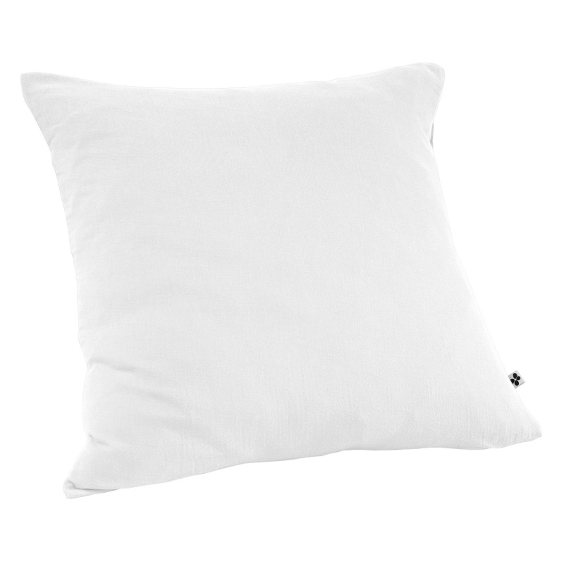 Parure de Lit 2 Taies  60x60 cm et Housse de Couette 240x260 cm en Double Gaze de Coton Blanc - PEPA 4