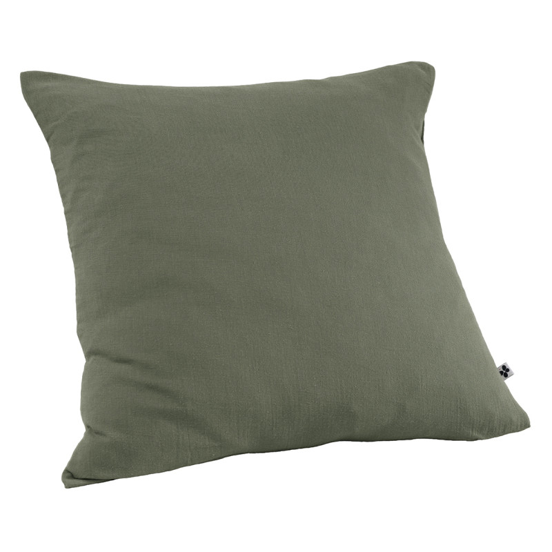 Parure de Lit 2 Taies 60x60 cm et Housse de Couette 240x260 cm en Double Gaze de Coton Vert - PEPA 4