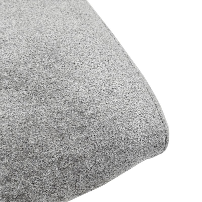 Lot 2 chaises pivotantes tissu doux gris pied croix métal - JULIE