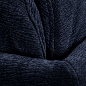 Angle pour Canapé Composable et Modulable en Tissu Doux Bleu Nuit Capitonné avec Passepoil - CHARLES